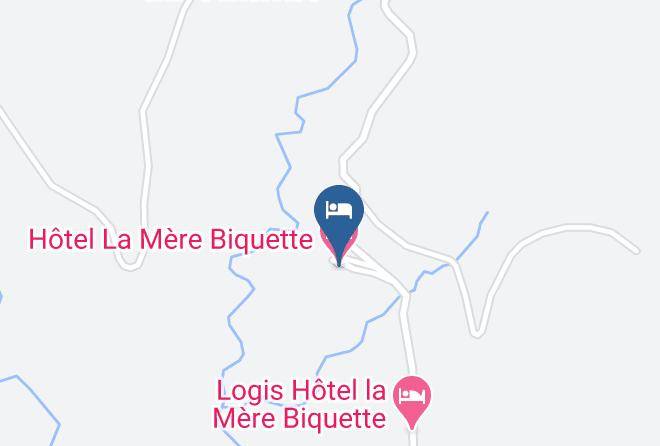 Ardeche - Hotel La Mere Biquette Maps