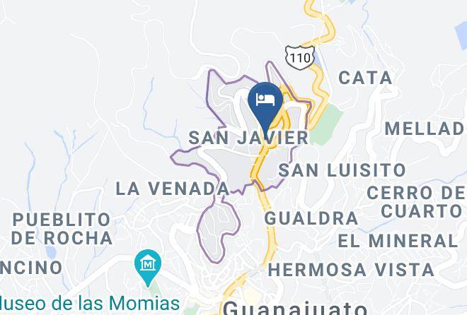 Guanajuato San Javier 1 Y 2 - Hotel La Mina Guanajuato Maps