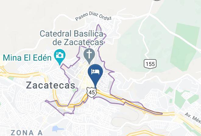 Zacatecas Zacatecas Centro - Hotel La Mina Maps