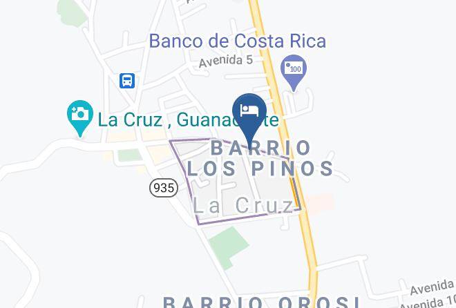 La Cruz - Hotel La Mirada Maps