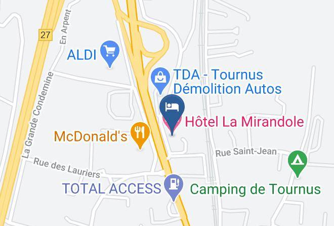 Saone Et Loire - Hotel La Mirandole Maps