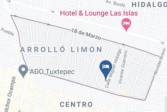San Juan Bautista Tuxtepec - Hotel La Mision Tuxtepec Maps