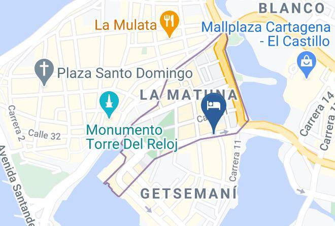 Cartagena De Indias - Hotel La Muralla Maps