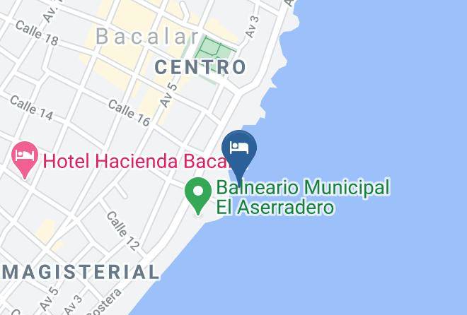 Bacalar - Hotel La Negrita Maps