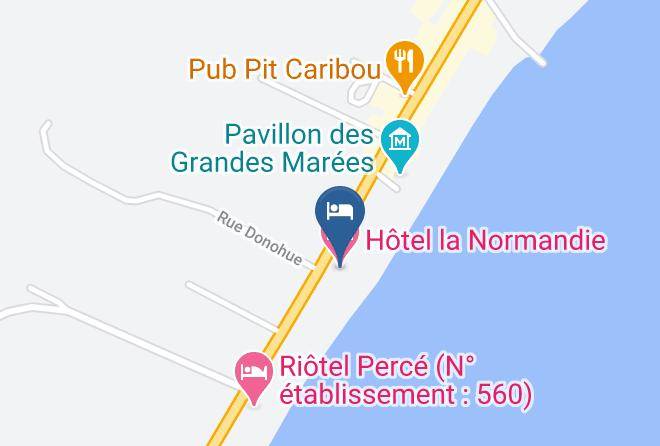 Le Rocher Perce Regional County Municipality - Hotel La Normandie Maps