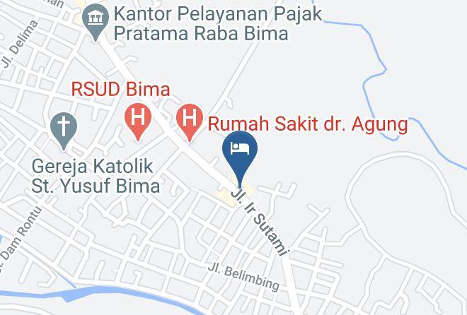 Kota Bima - Hotel La Ode Maps