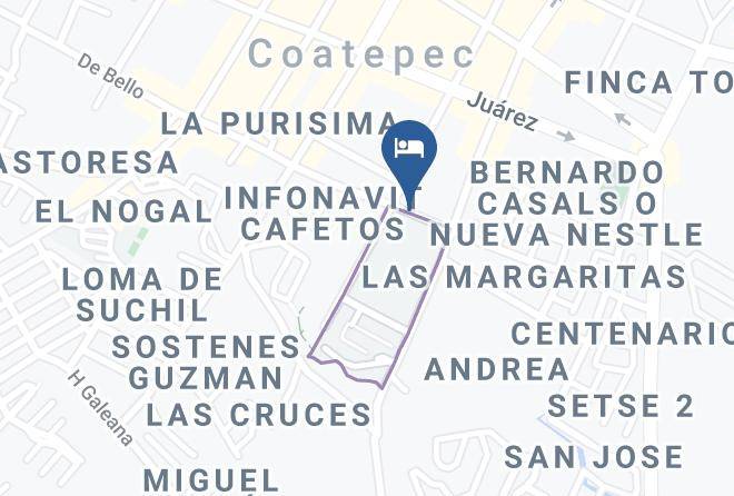 Coatepec - Hotel La Orquidea Maps