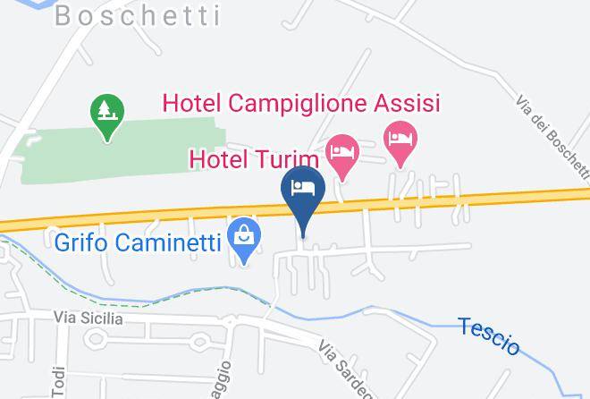 Perugia - Hotel La Pace Metide Snc Maps