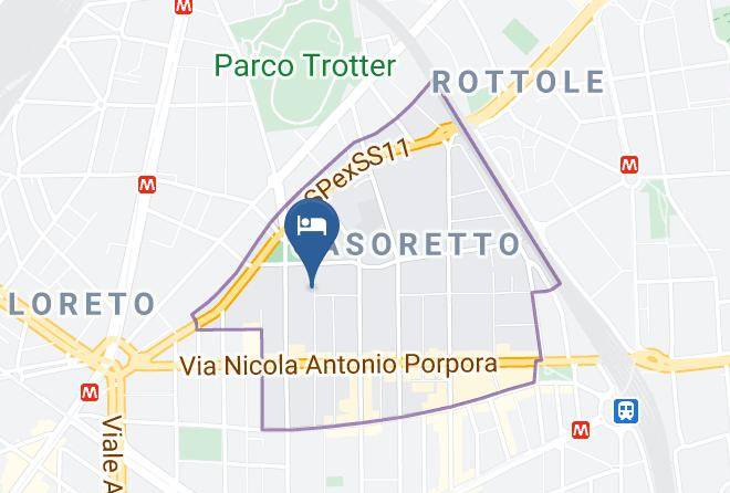 Milan - Hotel La Pace Maps