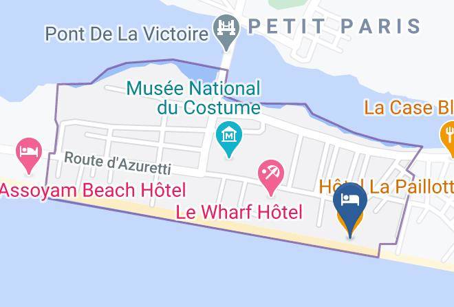 Grand Bassam - Hotel La Paillotte Maps