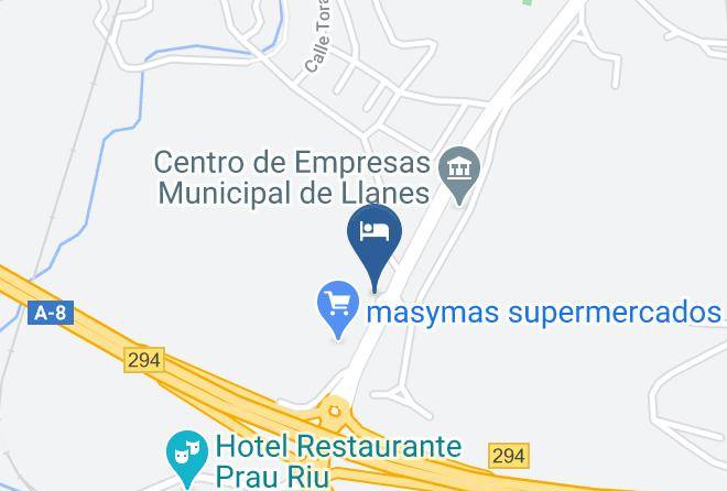 Asturias - Hotel La Palma De Llanes Maps