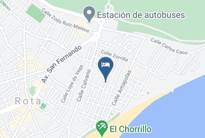 Cadiz - Hotel La Parrita Maps