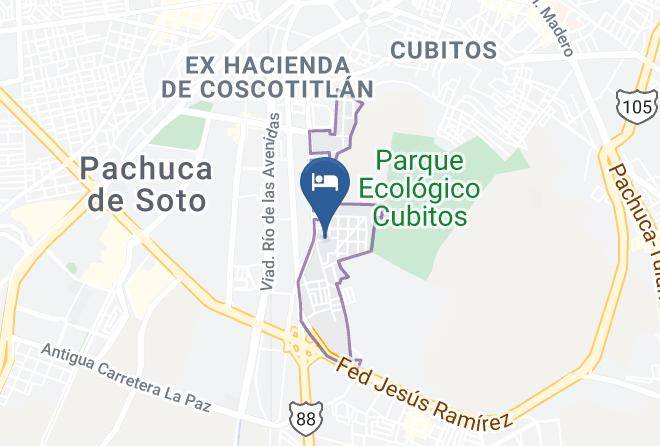 Pachuca De Soto - Hotel La Paz Maps