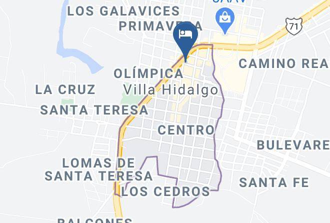 Villa Hidalgo - Hotel La Paz Maps