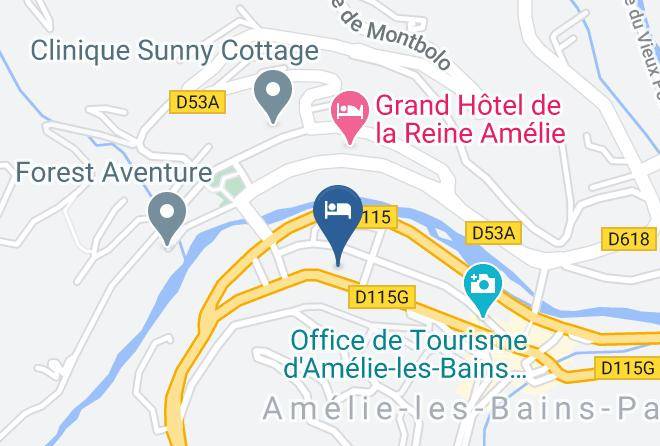 Pyrenees Orientales - Hotel La Pergola Maps