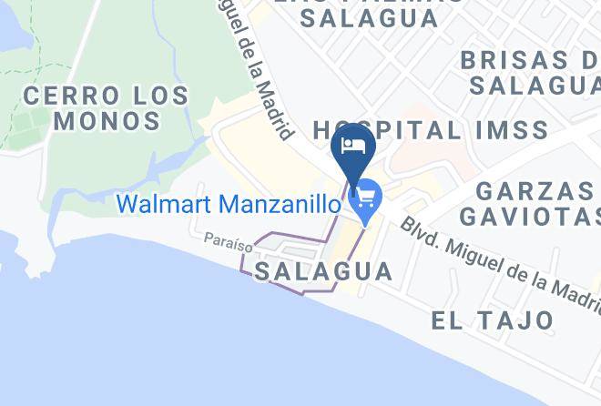 Hotel La Pergola Manzanillo Map