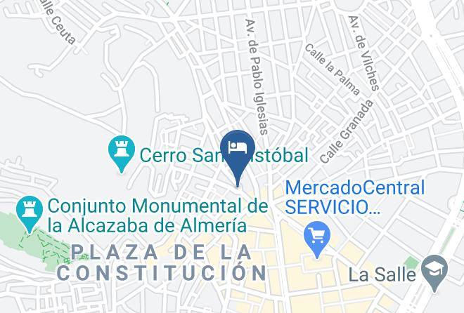 Hotel La Perla Almeria Map