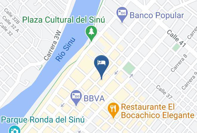 Monteria - Hotel La Perla Maps