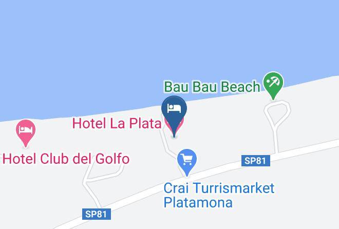 Sassari - Hotel La Plata Maps