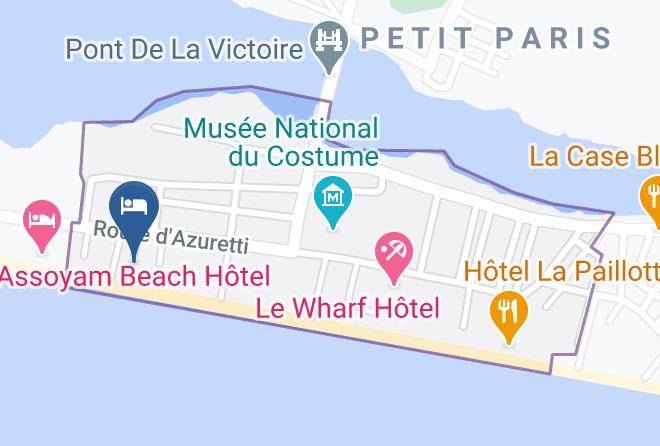 Grand Bassam - Hotel La Playa Maps