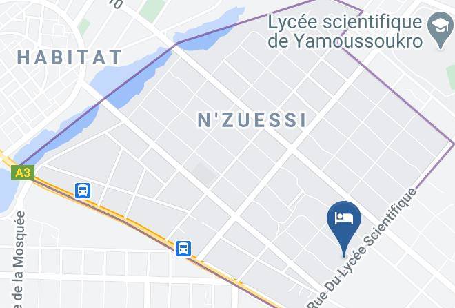 Yamoussoukro - Hotel La Plenitude Maps