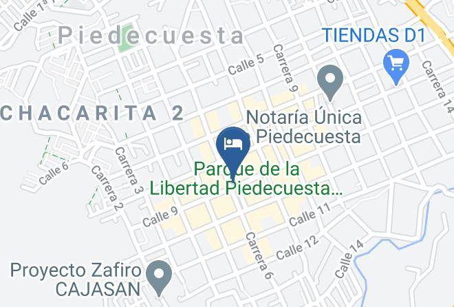 Piedecuesta - Hotel La Posada Central Park Maps