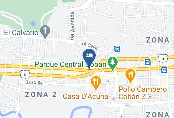 Coban - Hotel La Posada Maps