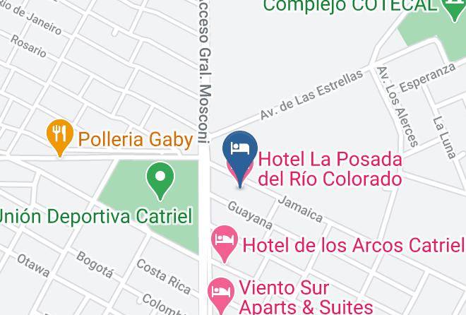 General Roca - Hotel La Posada Del Rio Colorado Maps