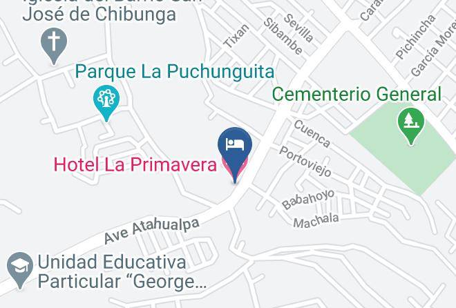 Hotel La Primavera Map