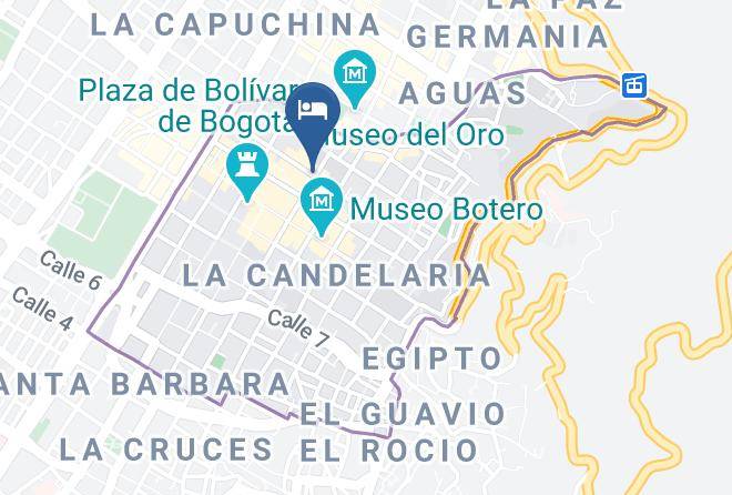 Bogota - Hotel La Puerta De Toledo Maps