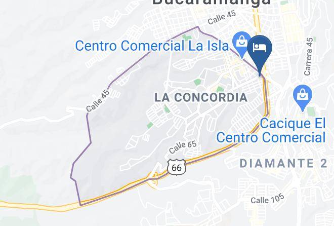 Bucaramanga - Hotel La Puerta Del Sol Maps
