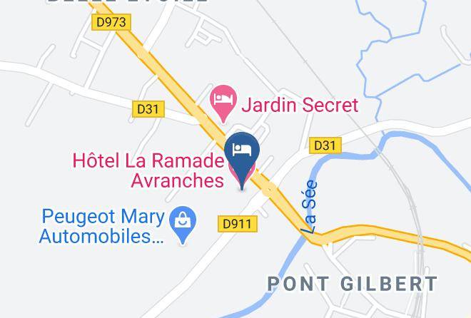 Manche - Hotel La Ramade Avranches Maps