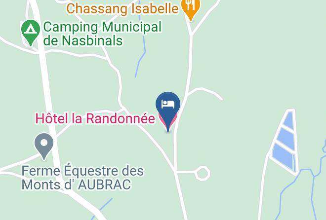 Lozere - Hotel La Randonnee Maps