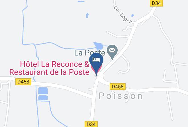 Saone Et Loire - Hotel La Reconce & Restaurant De La Poste Maps