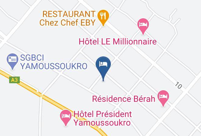 Yamoussoukro - Hotel La Reserve Maps