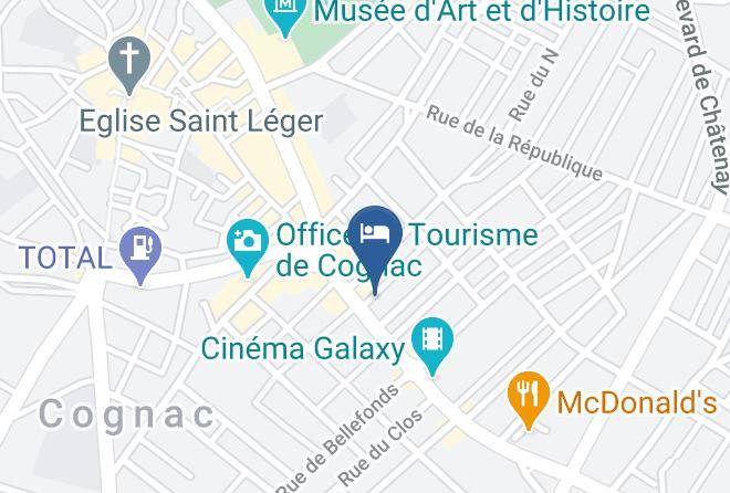 Charente - Hotel La Residence Cognac Maps