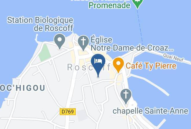 Finistere - Hotel La Residence Des Artistes Roscoff Maps