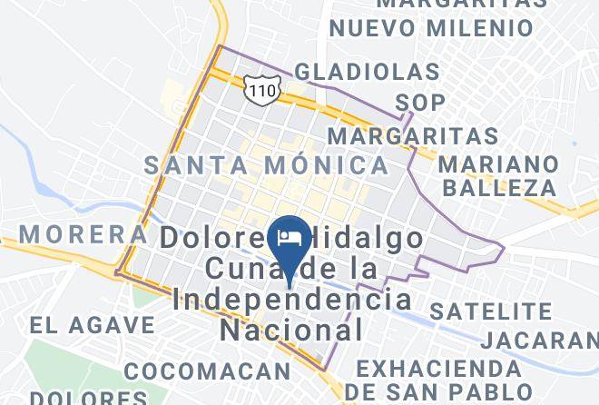 Dolores Hidalgo Cuna De La Independencia Nacional - Hotel La Ribera Maps