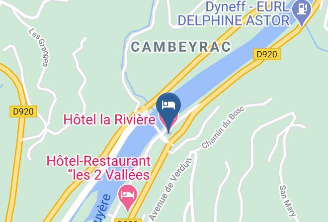Aveyron - Hotel La Riviere Maps