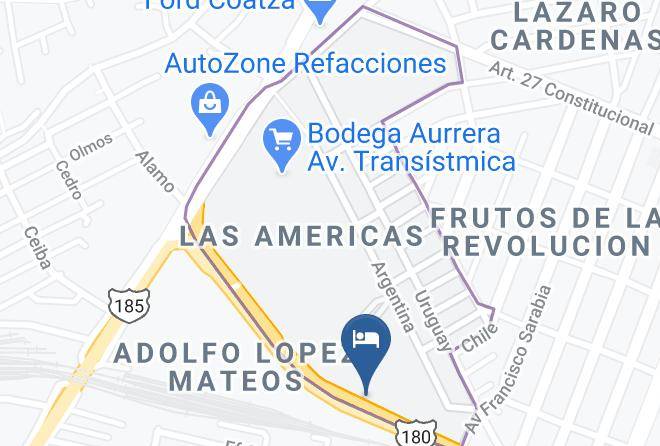 Coatzacoalcos - Hotel La Roca Maps