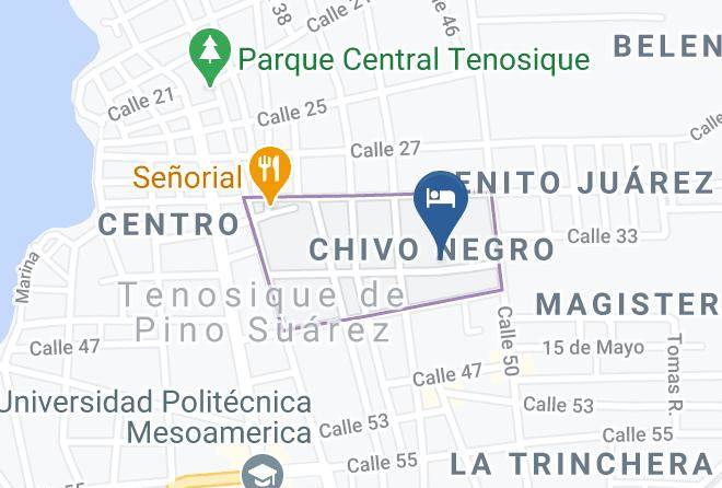 Tenosique - Hotel La Roca Tenosique Maps