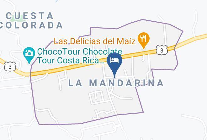 San Jose - Hotel La Rosa De America Maps