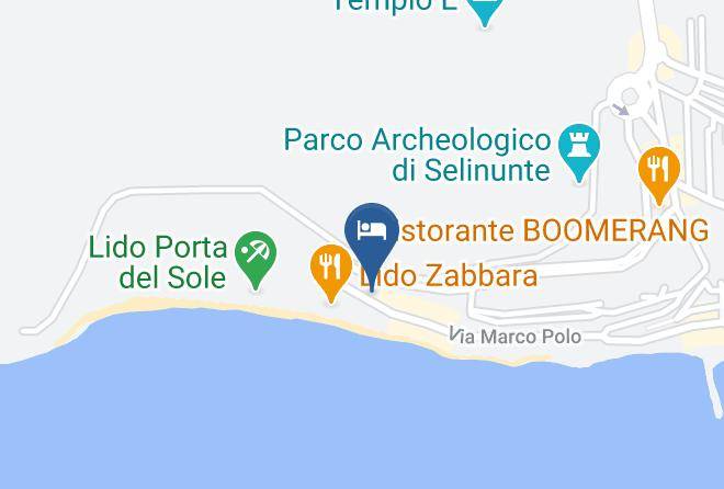 Trapani - Hotel La Rosa Selinunte Maps