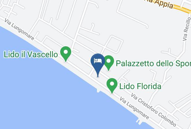 Latina - Hotel La Rosetta Scauri Maps