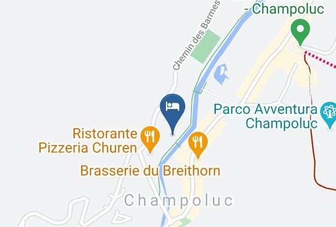 Aosta - Hotel La Rouja Maps