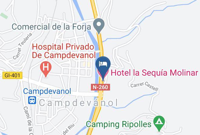 Girona - Hotel La Sequia Molinar Maps