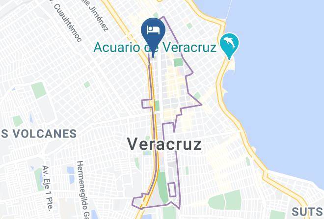 Veracruz Veracruz Centro - Hotel La Sirenita Maps