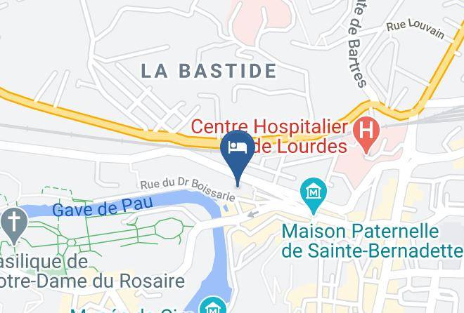 Hautes Pyrenees - Hotel La Source Lourdes Maps