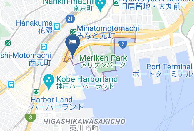 Kobe City Chuo Ward - Hotel La Suite Kobe Harborland Maps