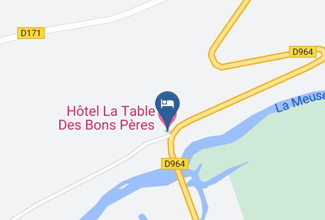 Meuse - Hotel La Table Des Bons Peres Maps